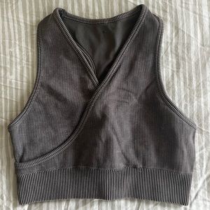 fabletics brown workout top